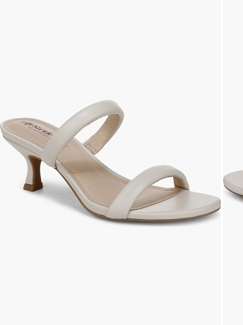 Life Stride Double-Strap Kitten Heel Mule